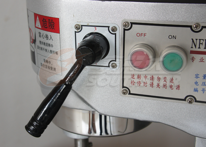 广州赛思达商用打蛋机开关按钮细节