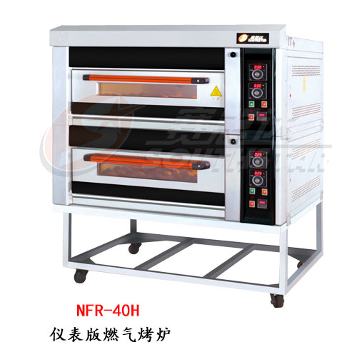 赛思达燃气烤箱NFR-40H豪华型二层四盘厂家直销面包店专用