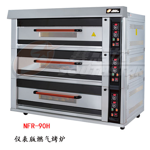 赛思达燃气烤箱NFR-90H豪华型三层九盘厂家直销面包店专用